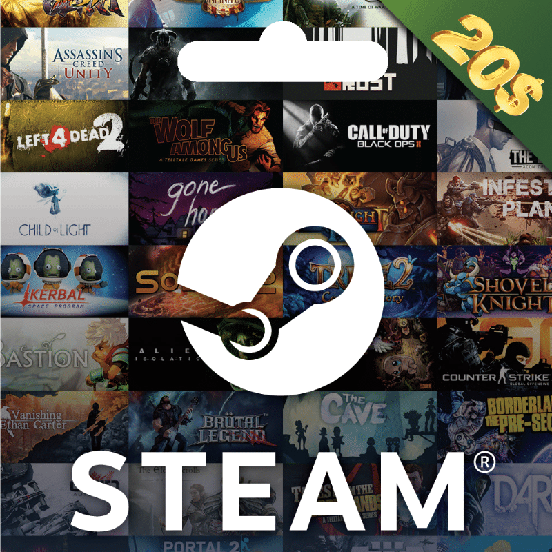 Steam Key 20 Usd Barbar Store   STEAM20DOLLAR 