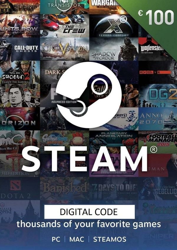 Steam Wallet EUR 100